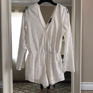 Express lace romper